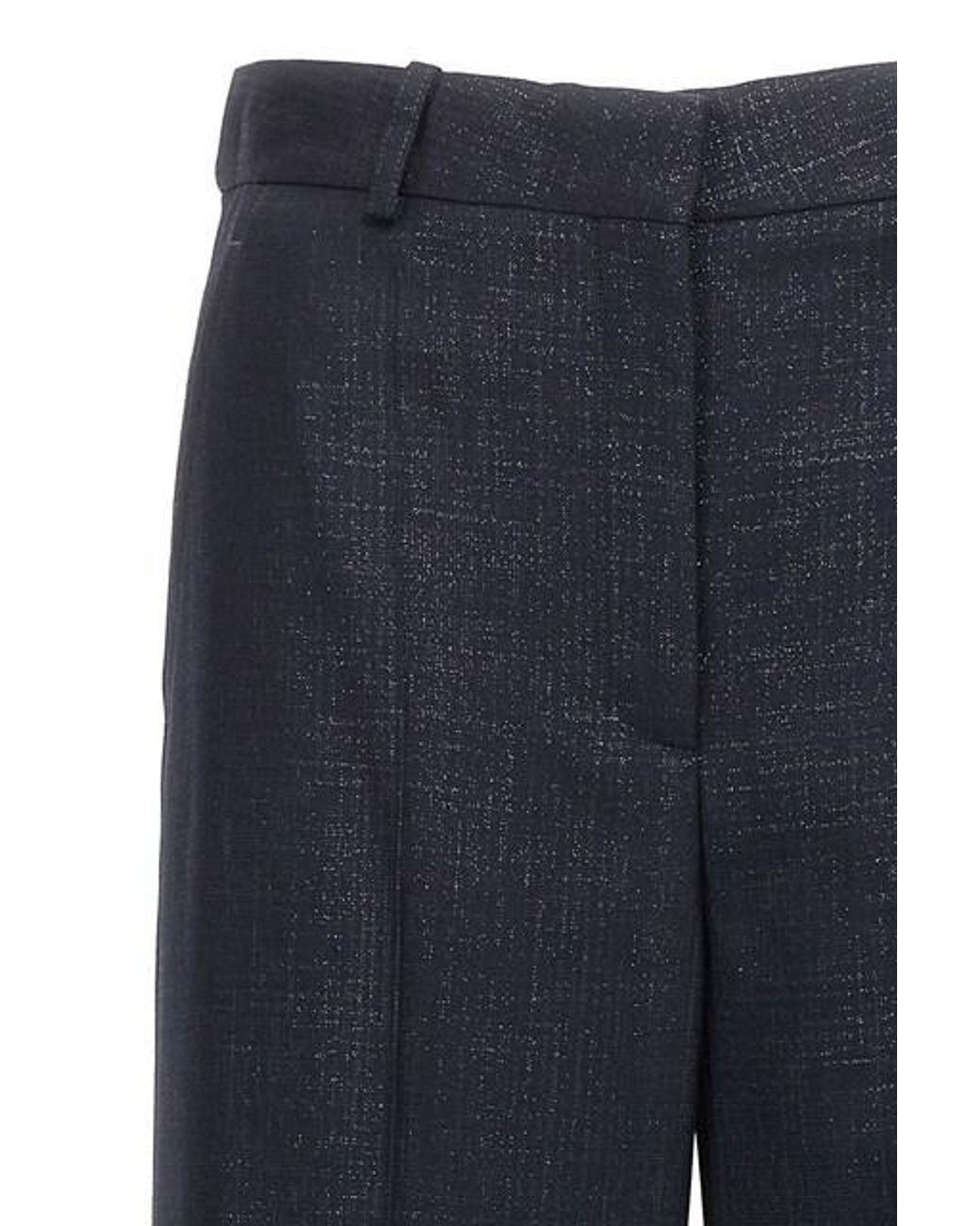 Stella McCartney Blue High-Waisted Straight-Leg Pants