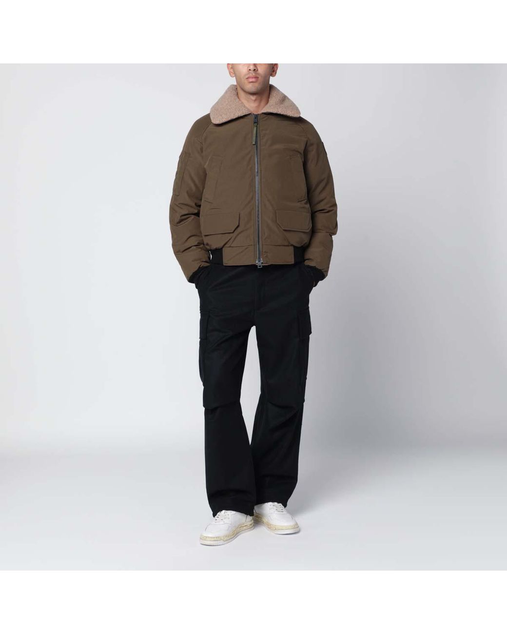 Canada Goose Green Chilliwack Aviator Bomber Jacket for men