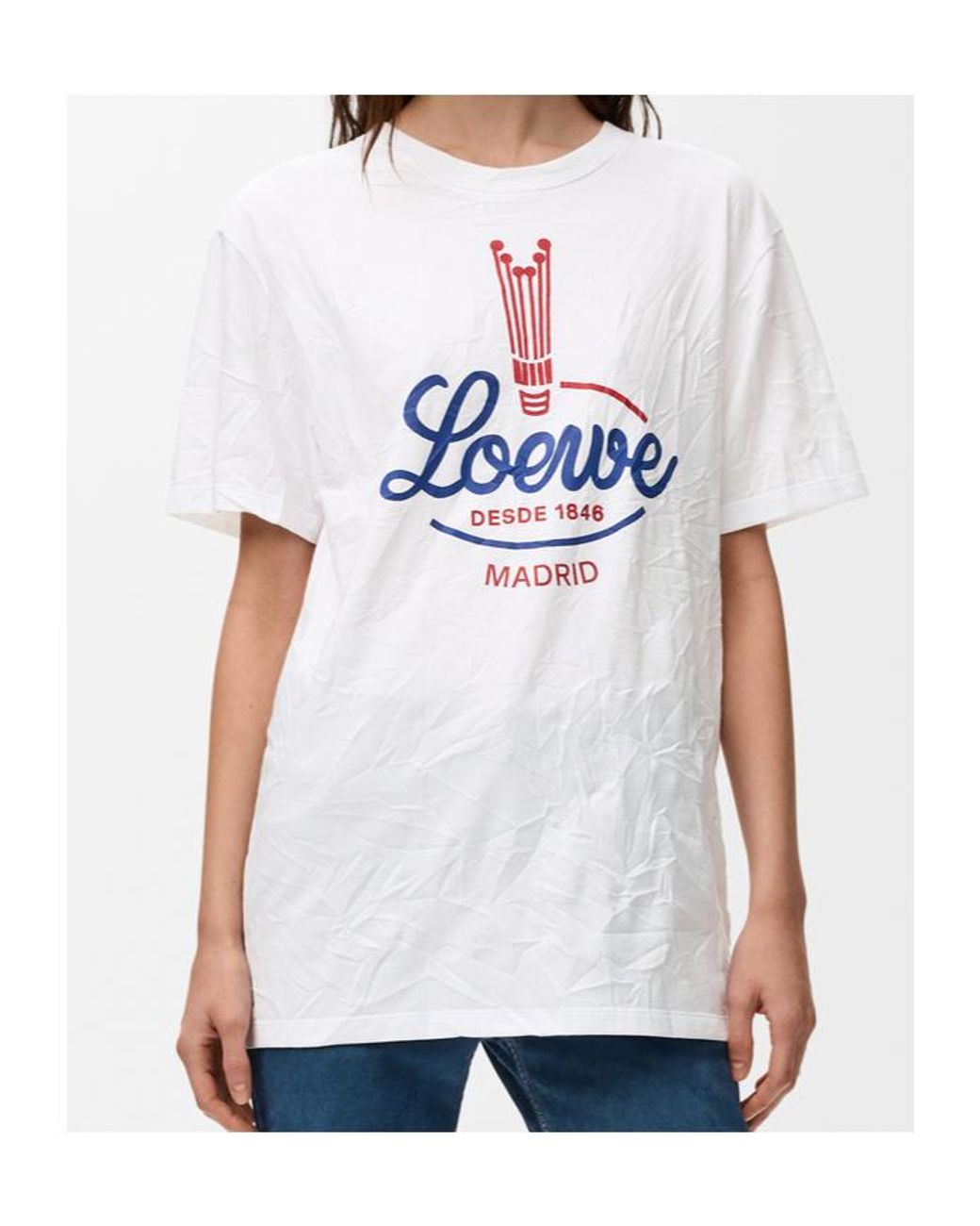 Loewe Gray Graphic-Print Crewneck T-Shirt
