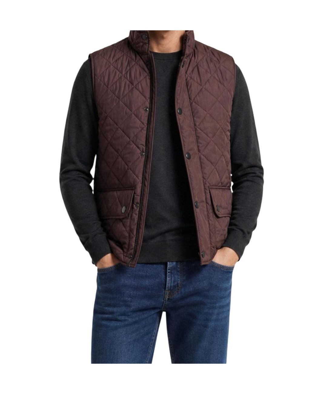 Barbour Purple High-Neck Vest for men
