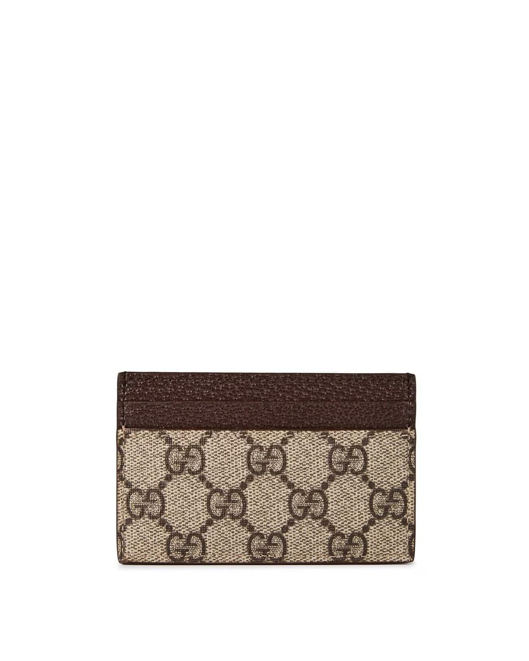 Gucci Brown Logo Card Holder for men