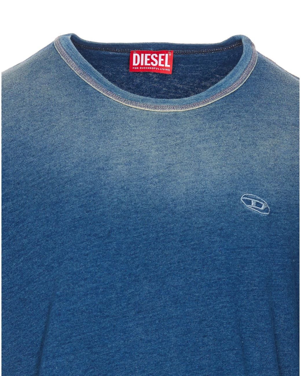 DIESEL Blue T-Boxt-R11 Crewneck T-Shirt for men