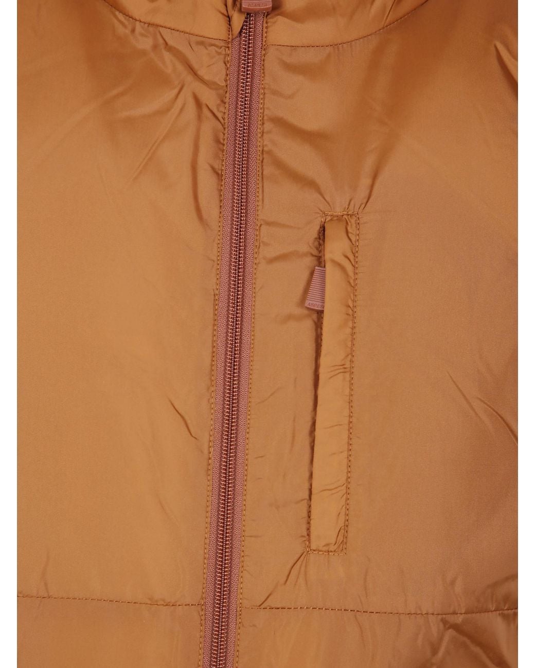Aspesi Orange Zip-Up Gilet for men