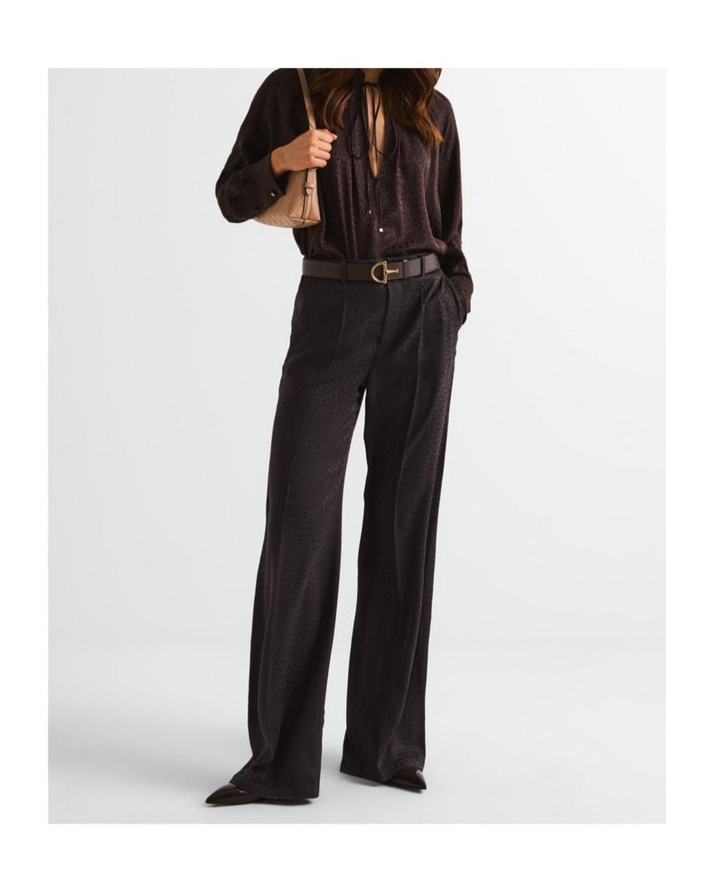 Gucci Blue Wide Leg Casual Pants