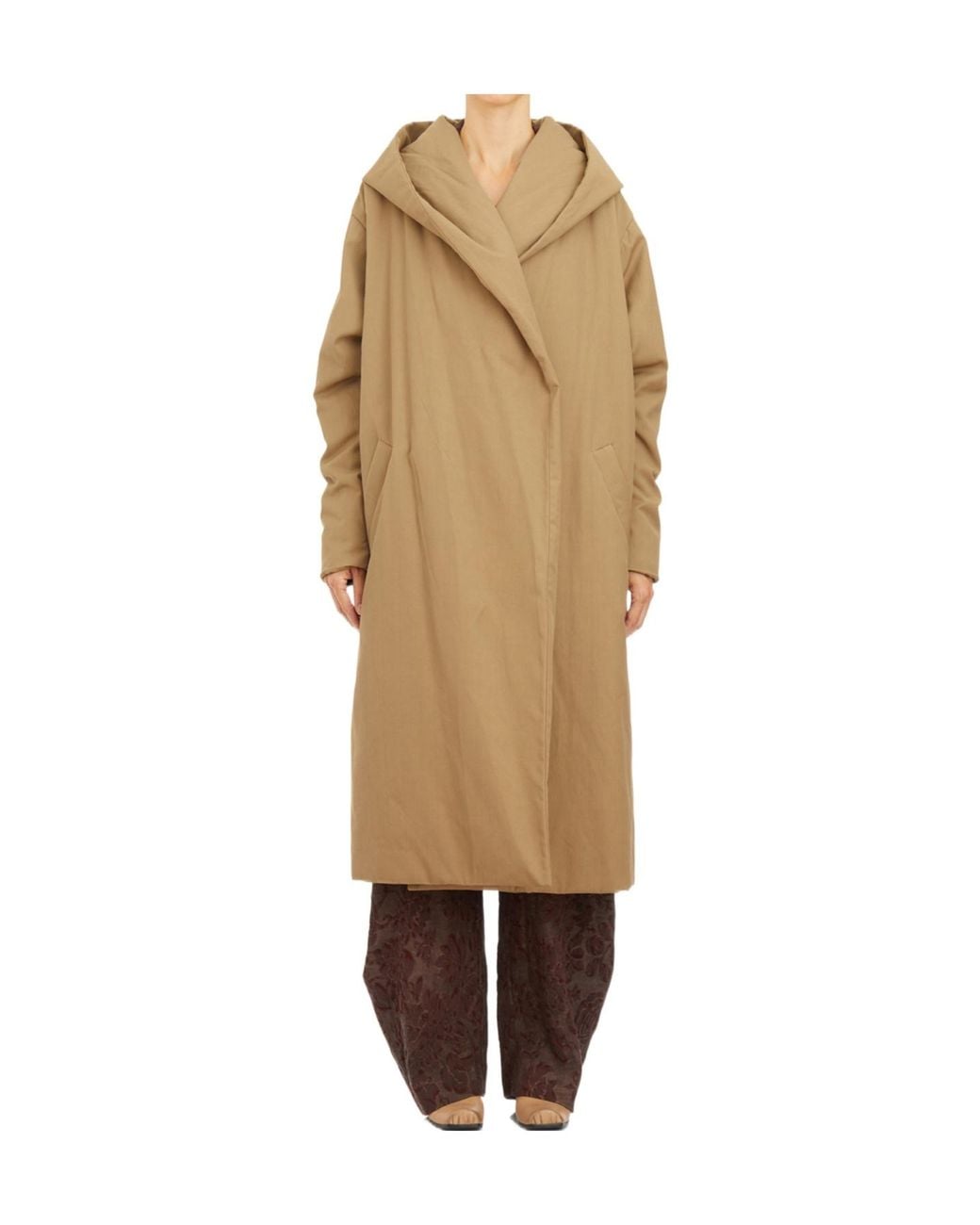 Uma Wang Natural Long-Sleeved Cardigan Coat