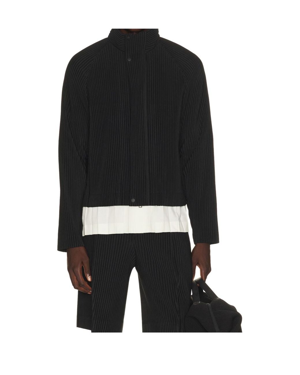 Homme Plissé Issey Miyake Black Homme Plissé Issey Miyake Tailored Pleats Jacket for men