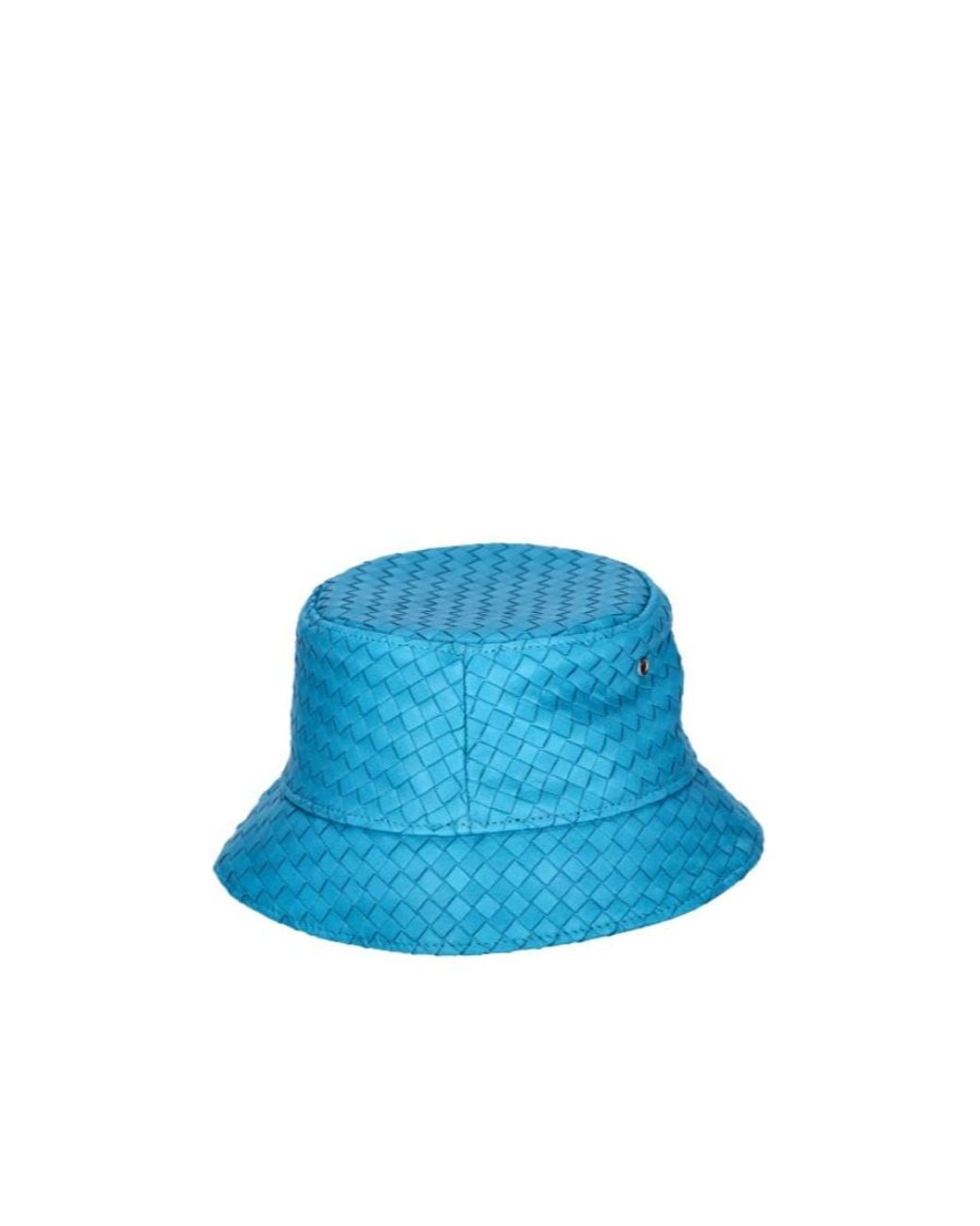 Bottega Veneta Blue Soft Nappa Leather Cap