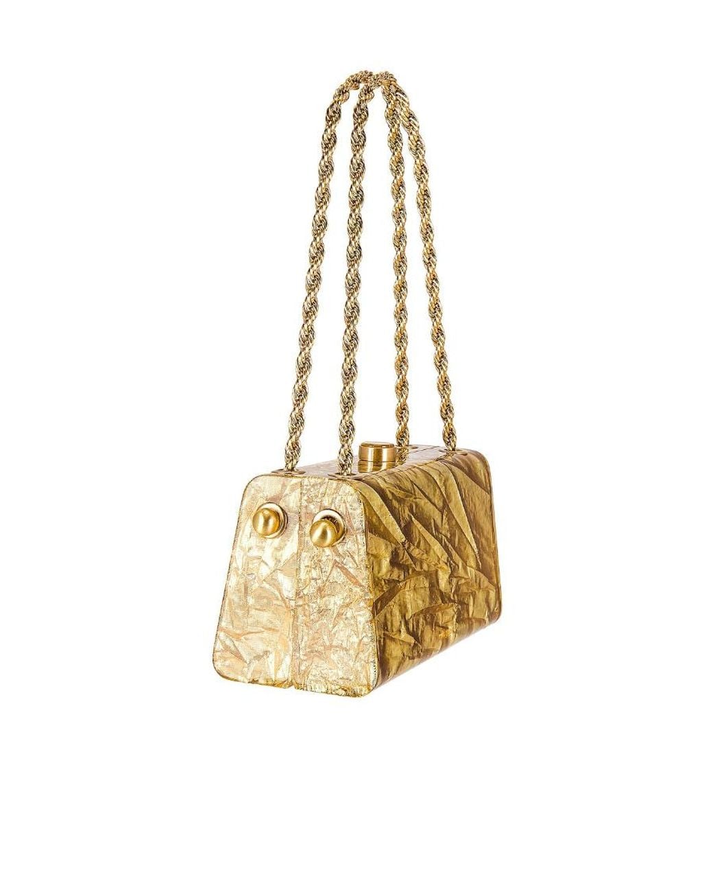Cult Gaia Metallic Chain Handbag