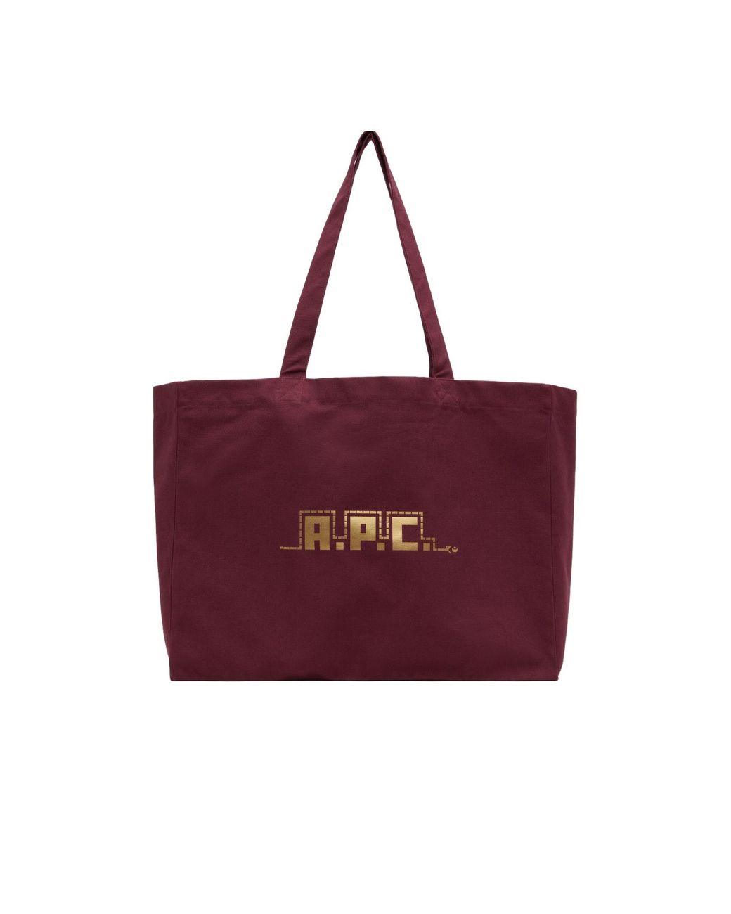 A.P.C. Purple Lettering Detail Shoulder Bag for men