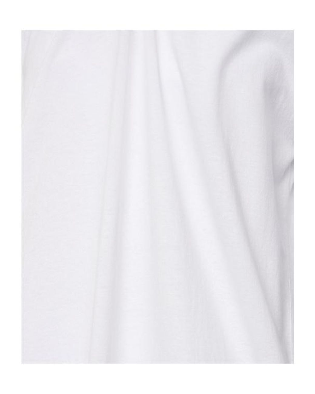 The Row White Rakira Short Sleeve Cotton Midi Dress