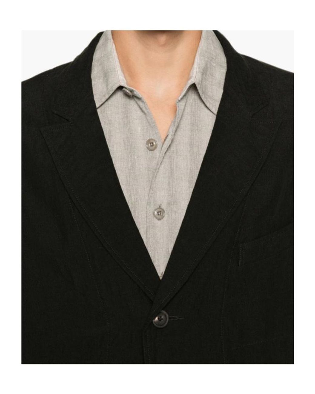 Ziggy Chen Black Puppytooth Three Button Blazer for men