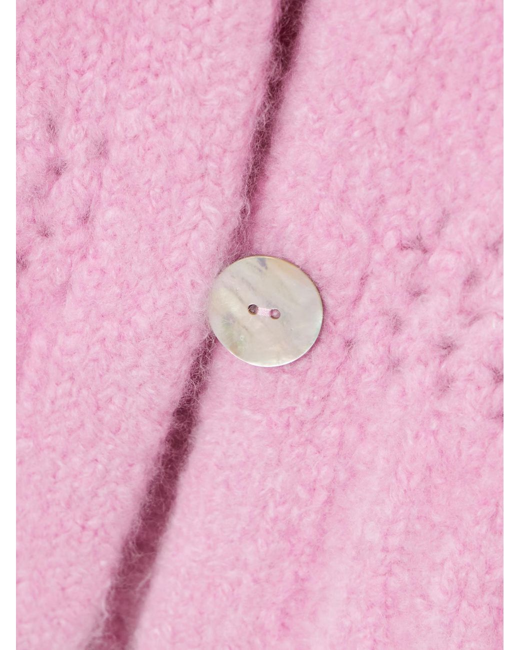 Calle Del Mar Pink Crochet Hooded Cardigan