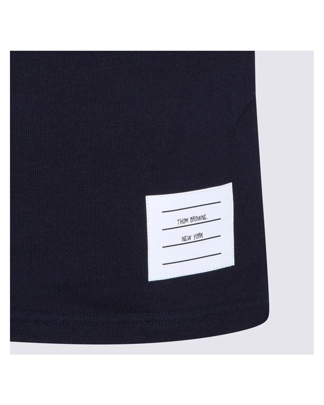 Thom Browne Blue Classic Four Stripe Knit Mini Skirt