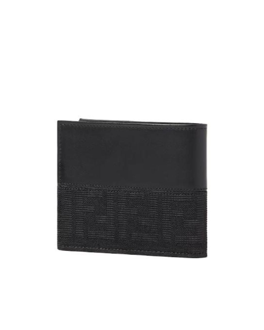 Fendi Black Ff Grace Bi-Fold Wallet for men