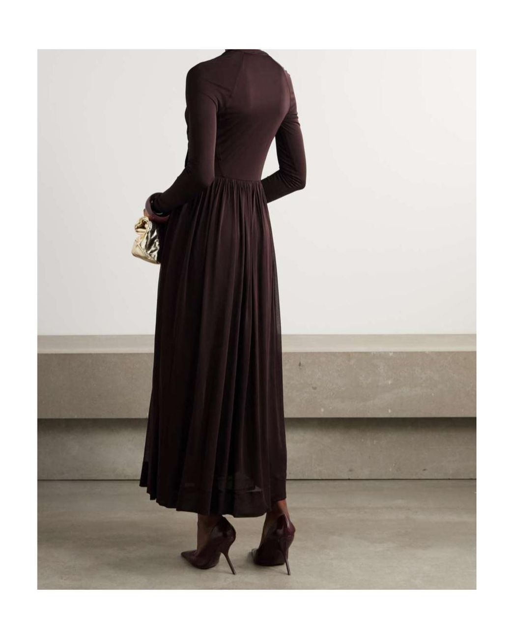 Tory Burch Purple Wrap Design Dress