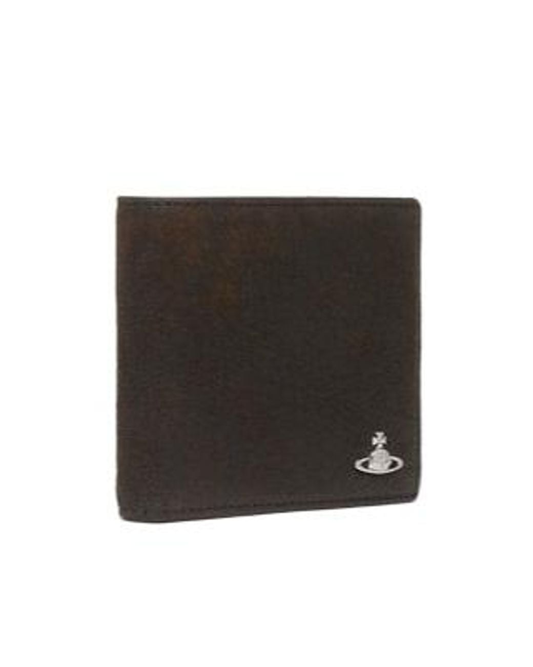Vivienne Westwood Black Orb Plaque Bi-Fold Wallet