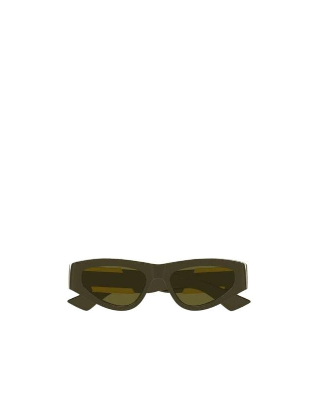 Bottega Veneta Green Eyewear Dash Cat-Eye Frame Sunglasses