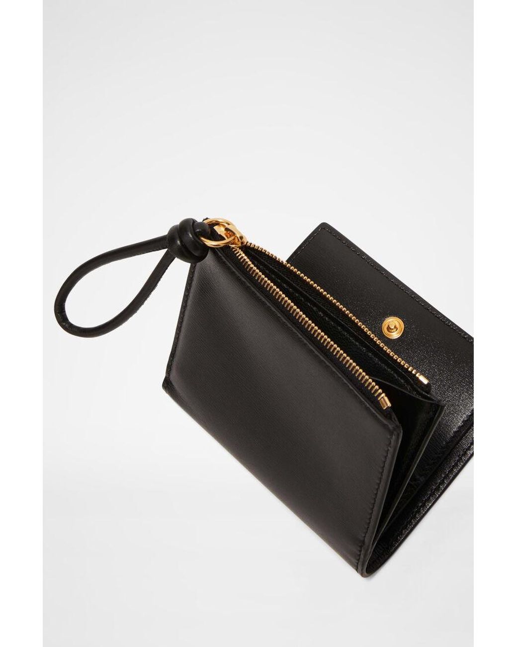 Jil Sander Black Logo Printed Bi-Fold Wallet