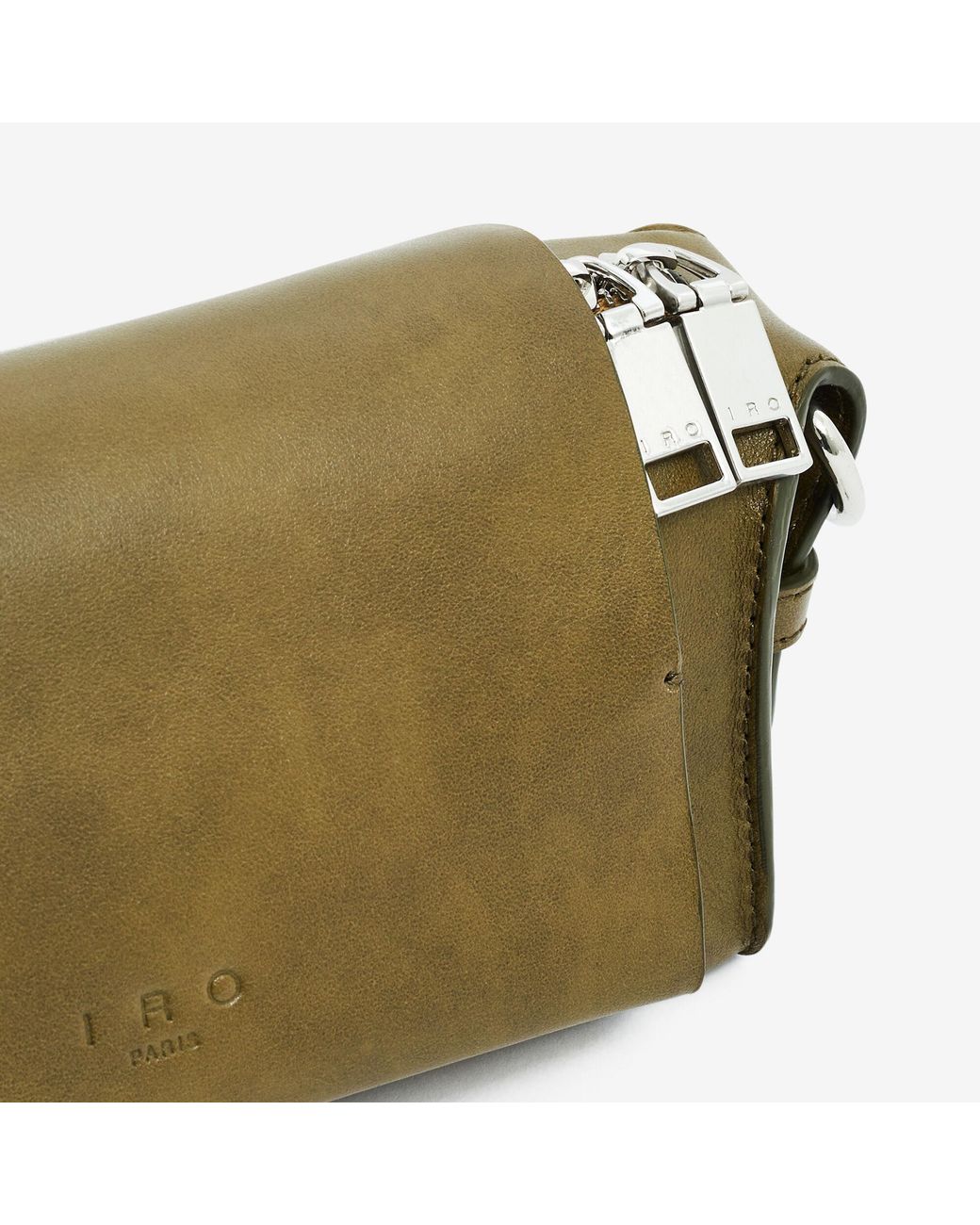 IRO Brown Mini Flap Shoulder Bag