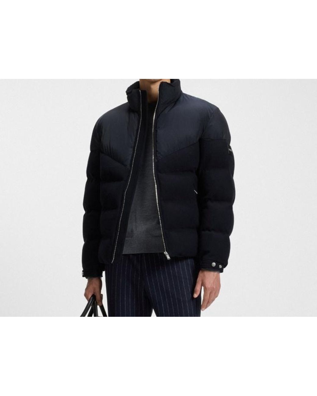 Boss Blue Zip-Fastening Jacket for men