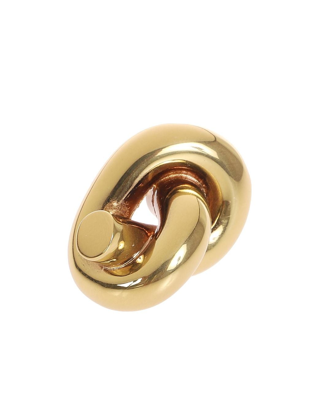 Bottega Veneta Metallic Twisted Earrings for men