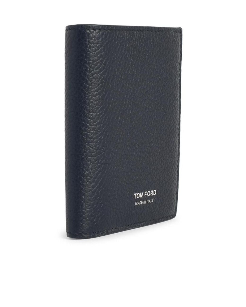Tom Ford Blue T Line Bifold Card Holder Wallet for men