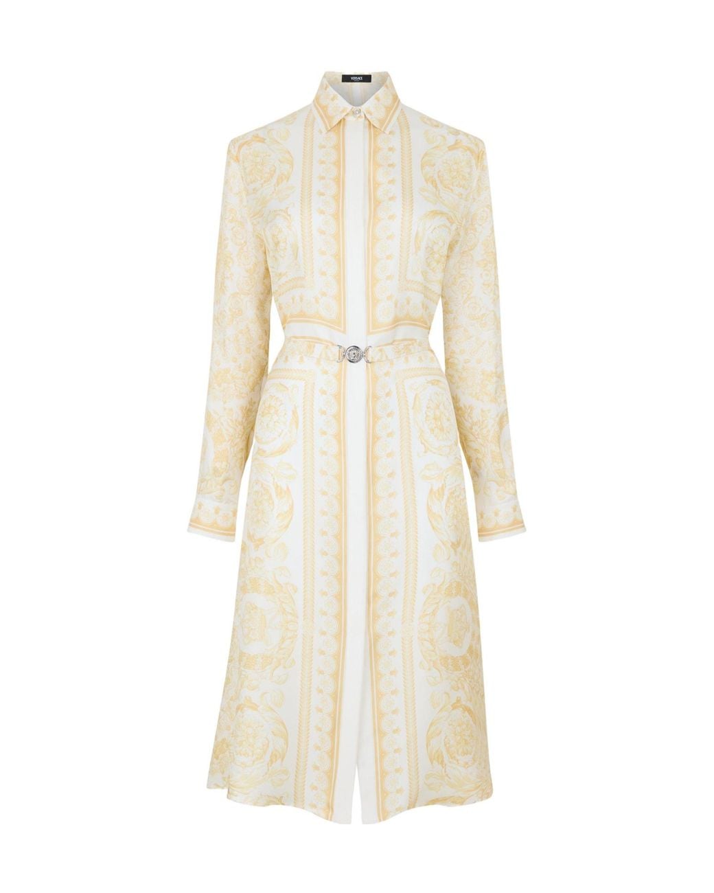 Versace Natural Printed Shirt Dress