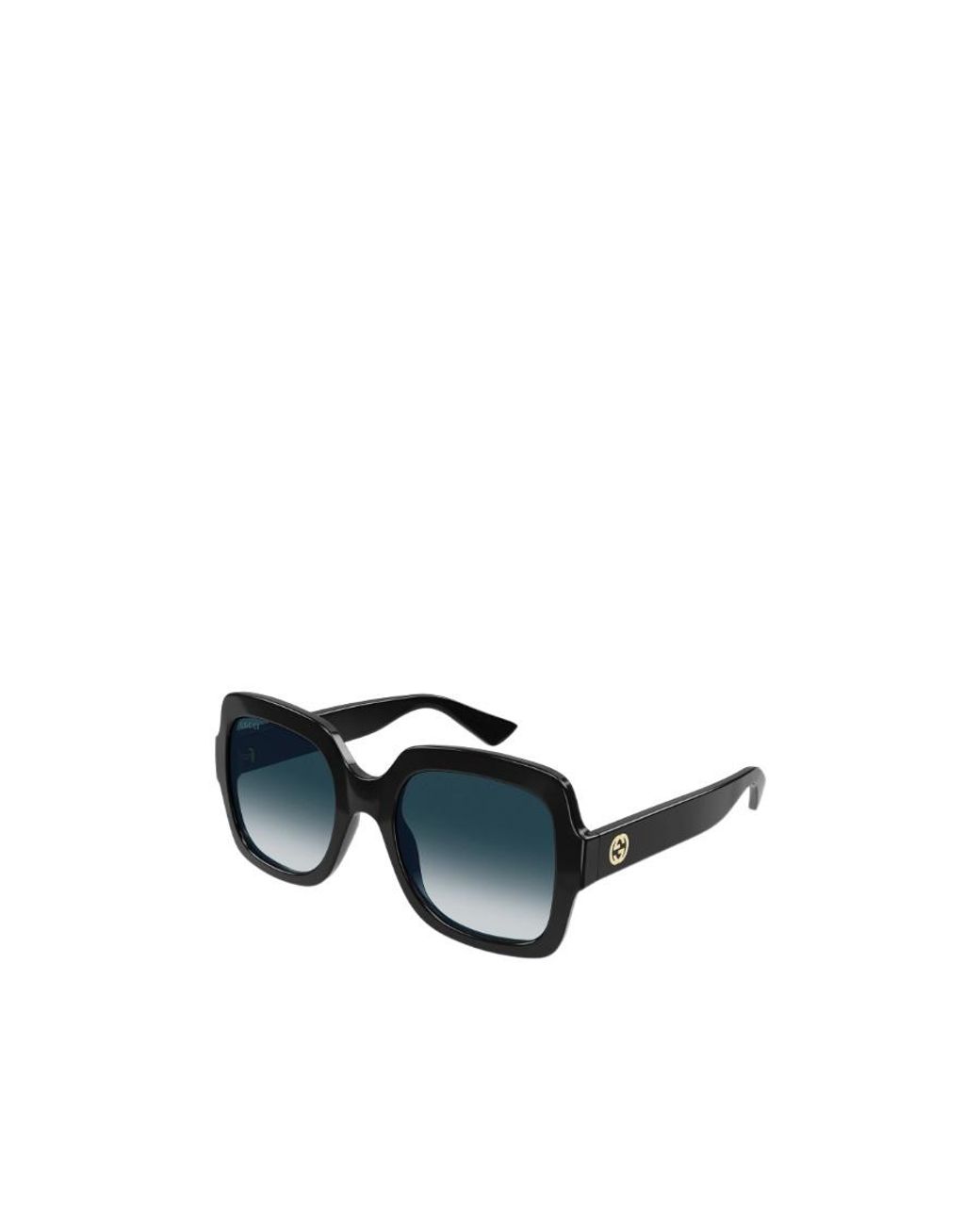 Gucci Black Eyewear Rectangular Frame Sunglasses