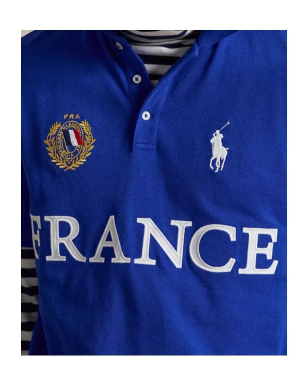 Polo Ralph Lauren Blue Logo-Embroidered Short-Sleeved Polo Shirt for men