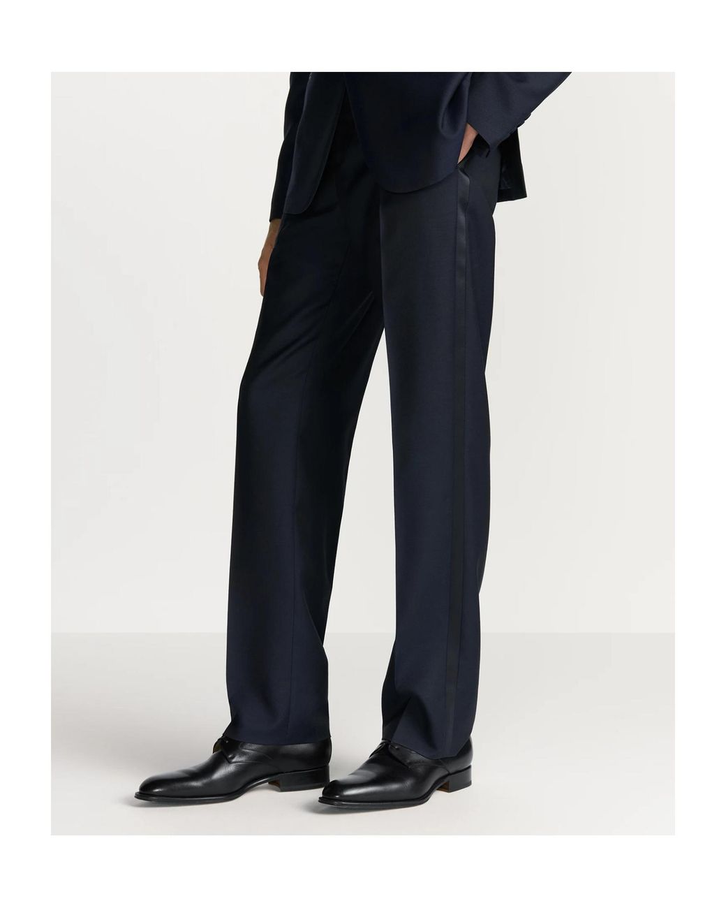 Dior Blue Pants With Satin Detailing for men