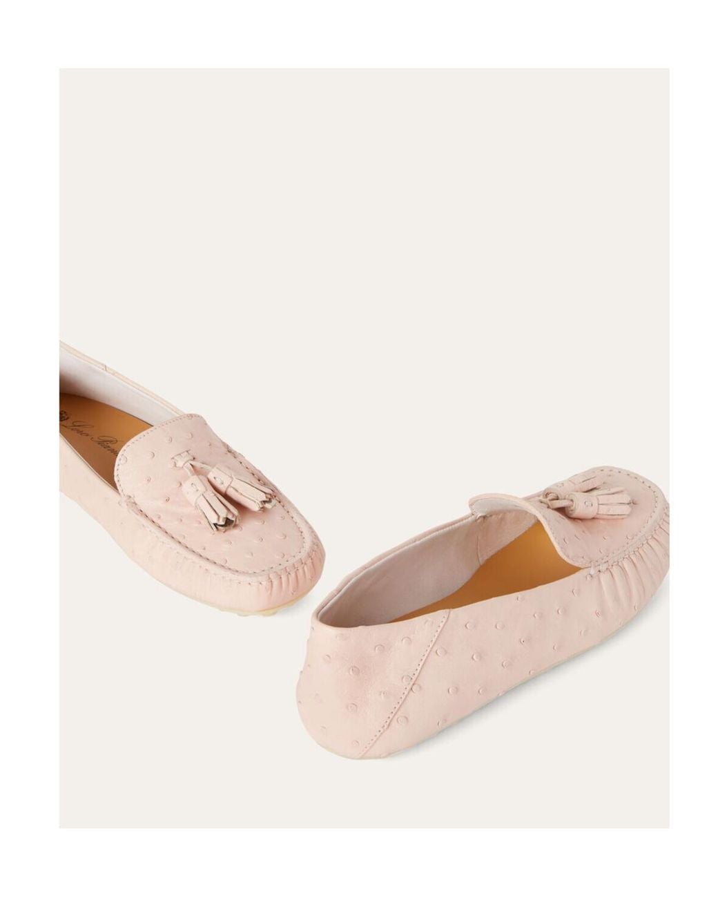Loro Piana Pink Dot Sole Walk Loafer
