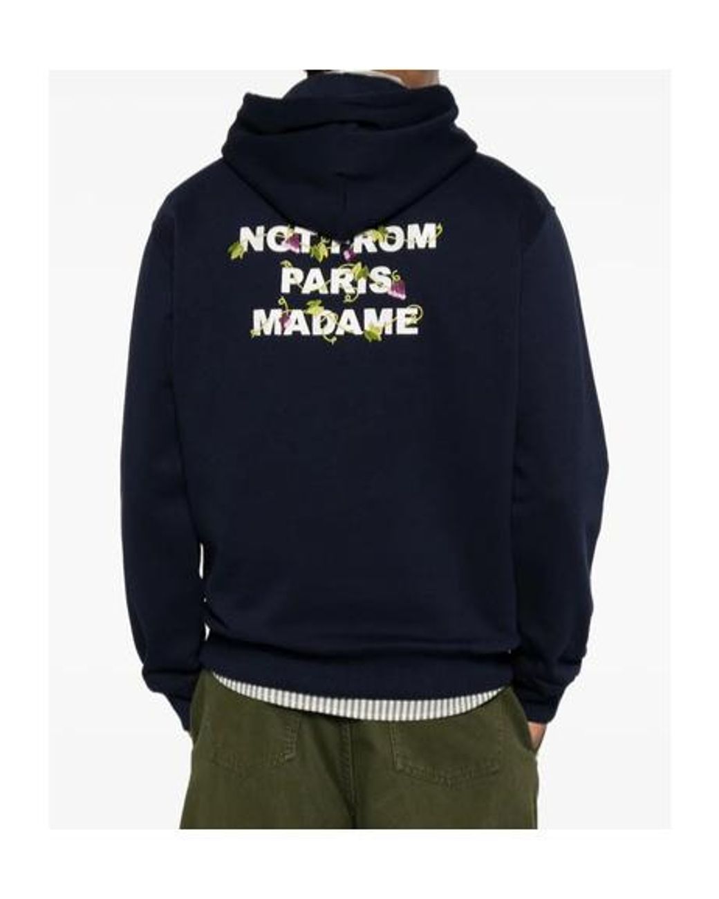 Drole de Monsieur Blue Drôle De Monsieur Drawstring Hoodie for men