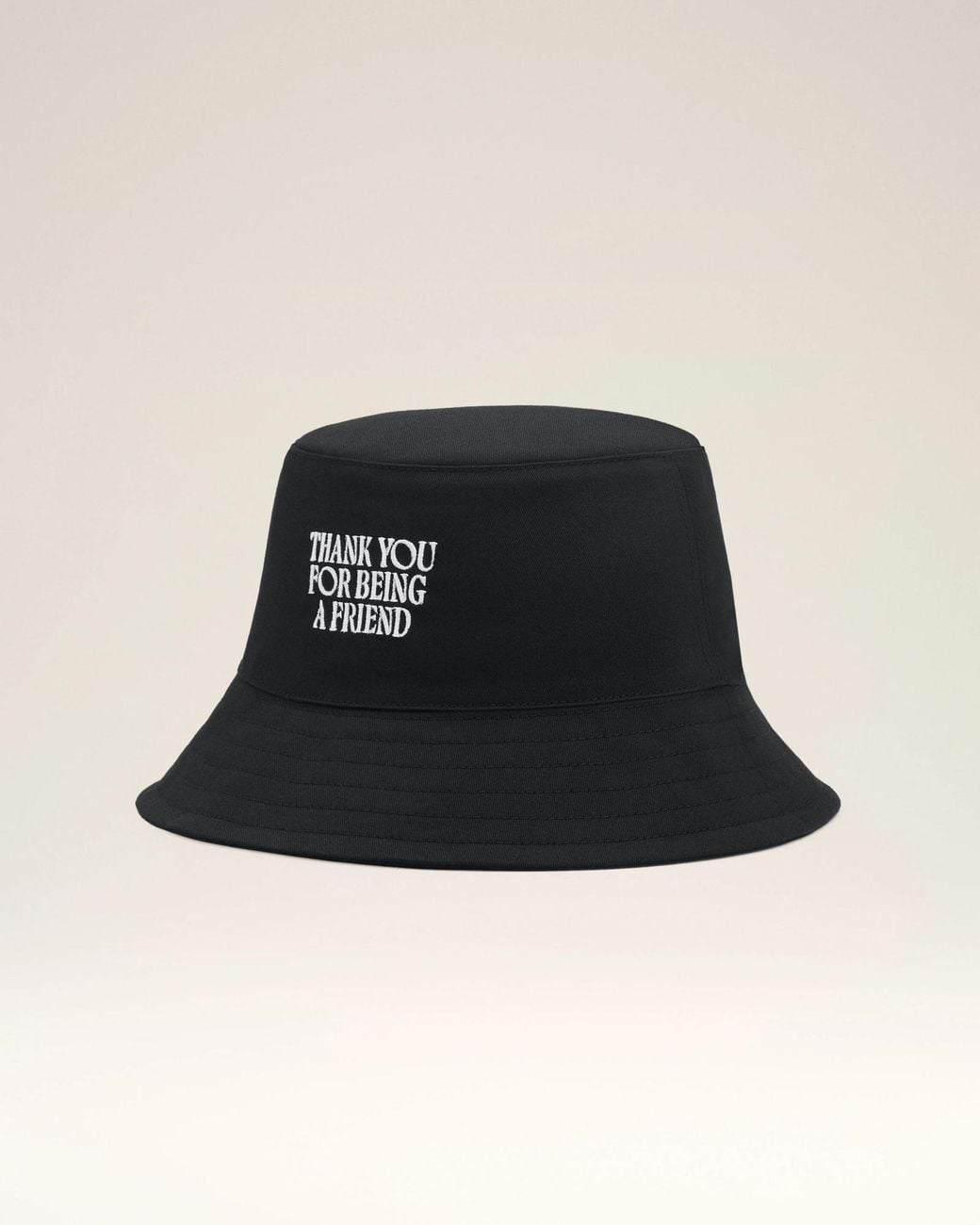 AMI Black Ami Embroidered Bucket Hat for men