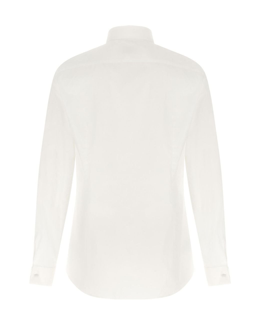 Pal Zileri White Ceremony Pleated Tuxedo Shirt for men