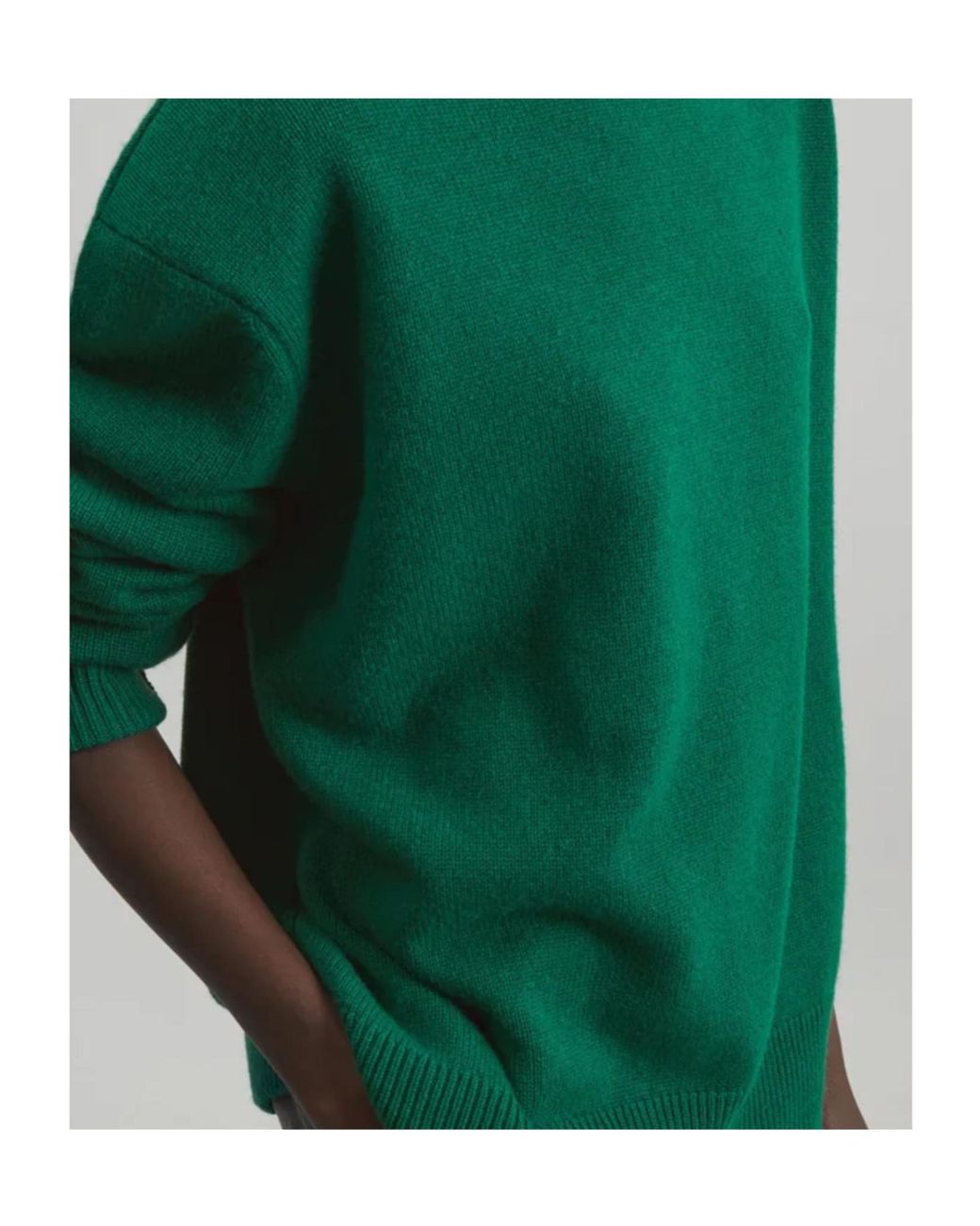 Frankie Shop Green Long-Sleeved Sweater