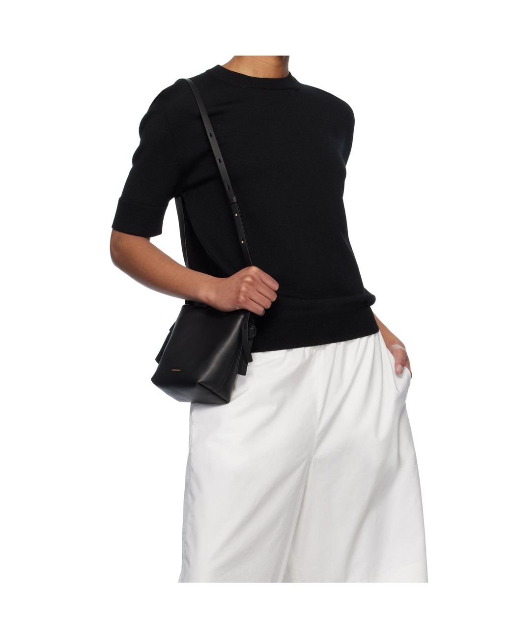 Jil Sander Black Crew-Neck T-Shirt
