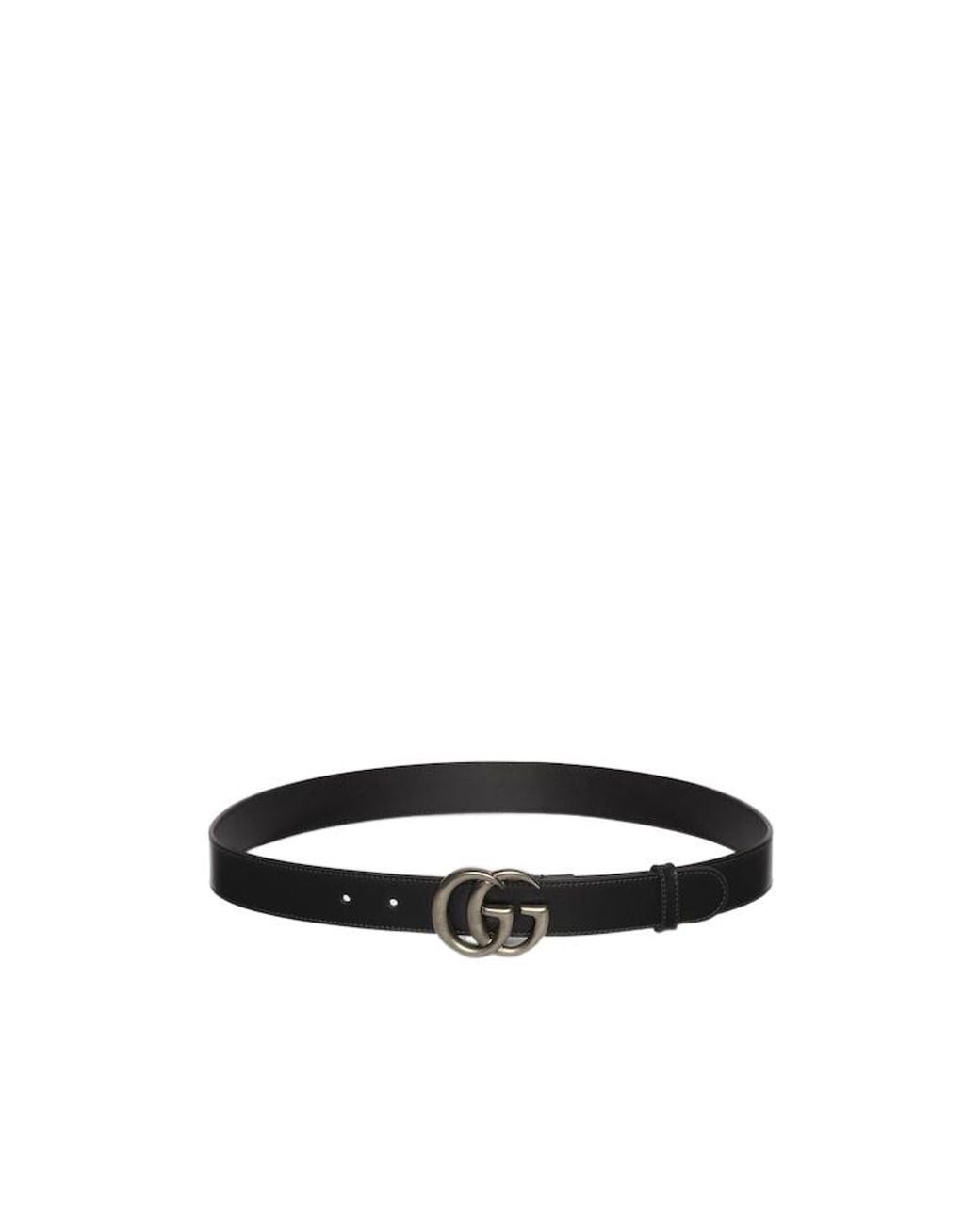 Gucci White Logo Plaque Belt for men