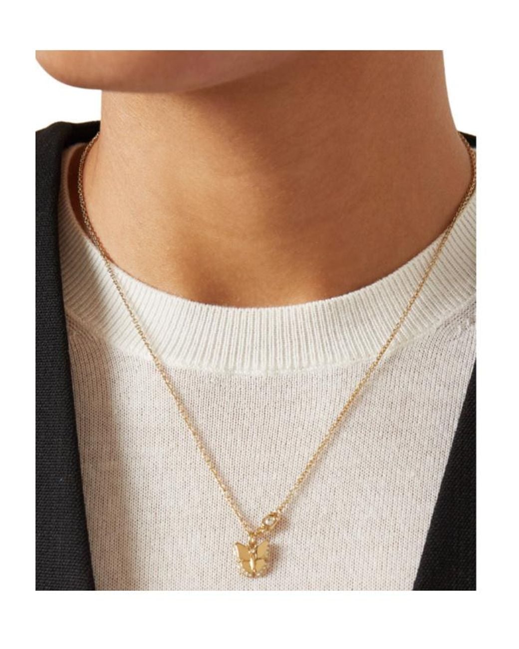 COACH White Chain Linked Necklace