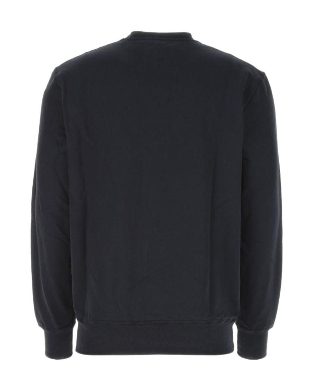 McQueen Blue Graffiti Logo Printed Crewneck Sweatshirt for men