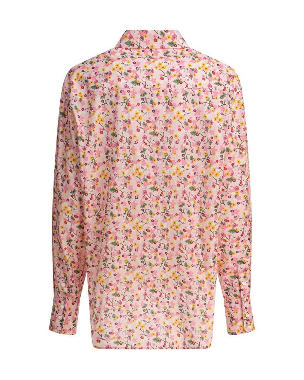 Ines De La Fressange Paris Pink Floral Long Sleeve Top