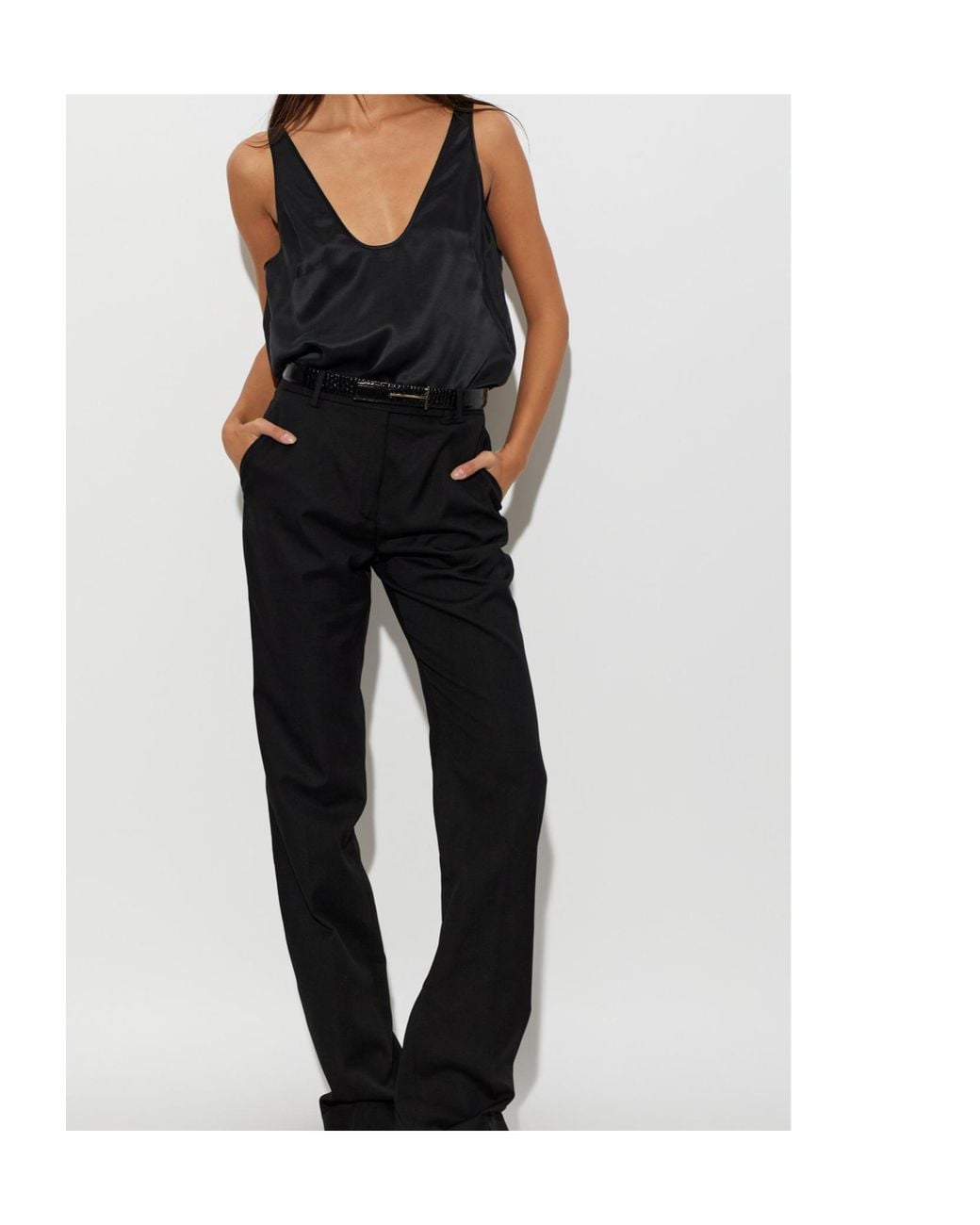 Tom Ford Black Sleeveless Top