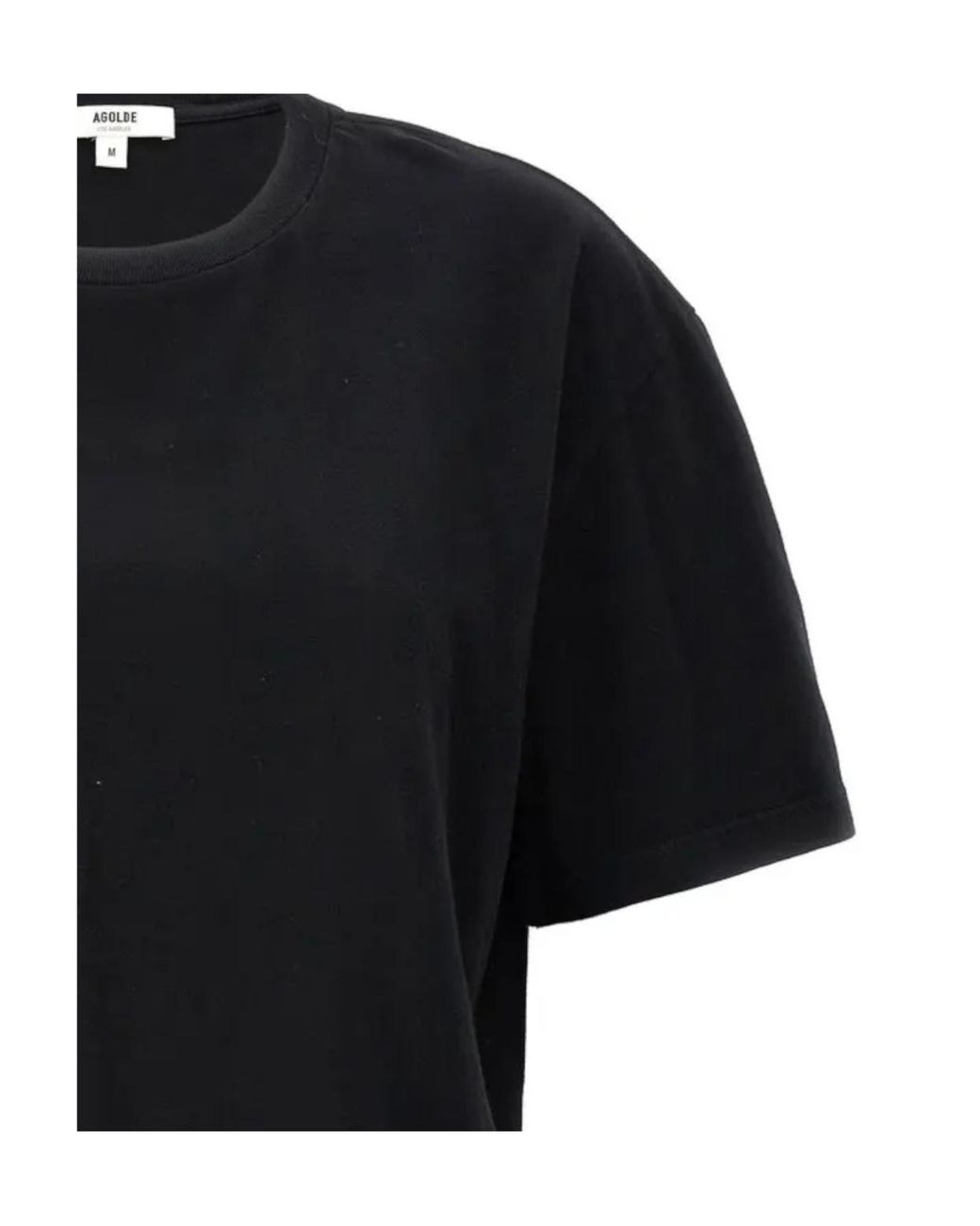 Agolde Black Anya Cropped T-Shirt