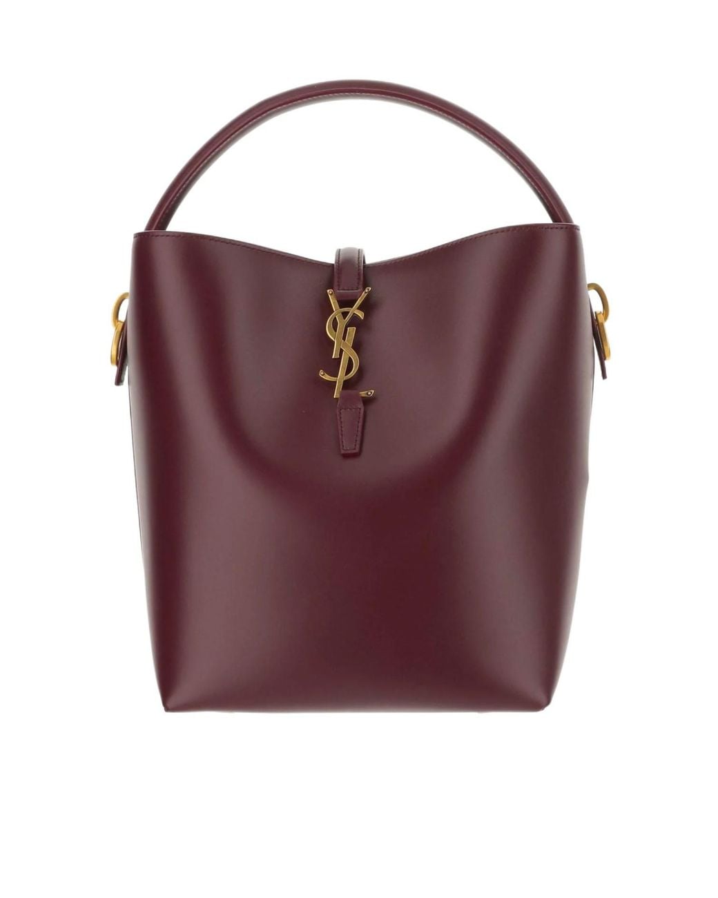 Saint Laurent Purple Le 37 Logo Plaque Shoulder Bag