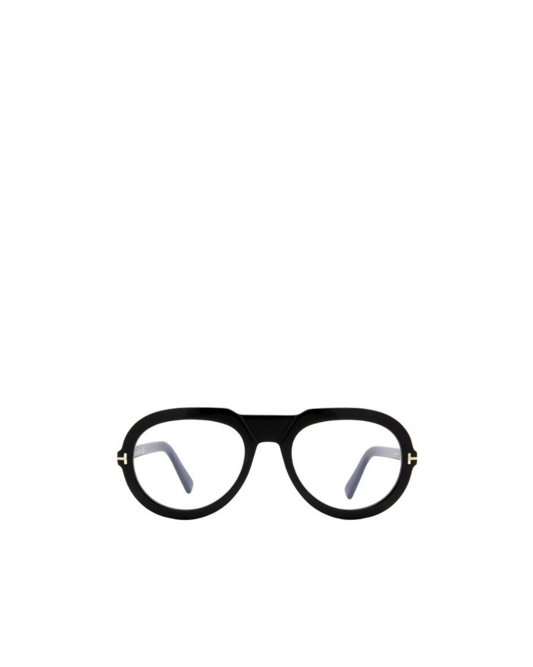 Tom Ford White Eyewear Aviator Frame Straight Arm Glasses for men