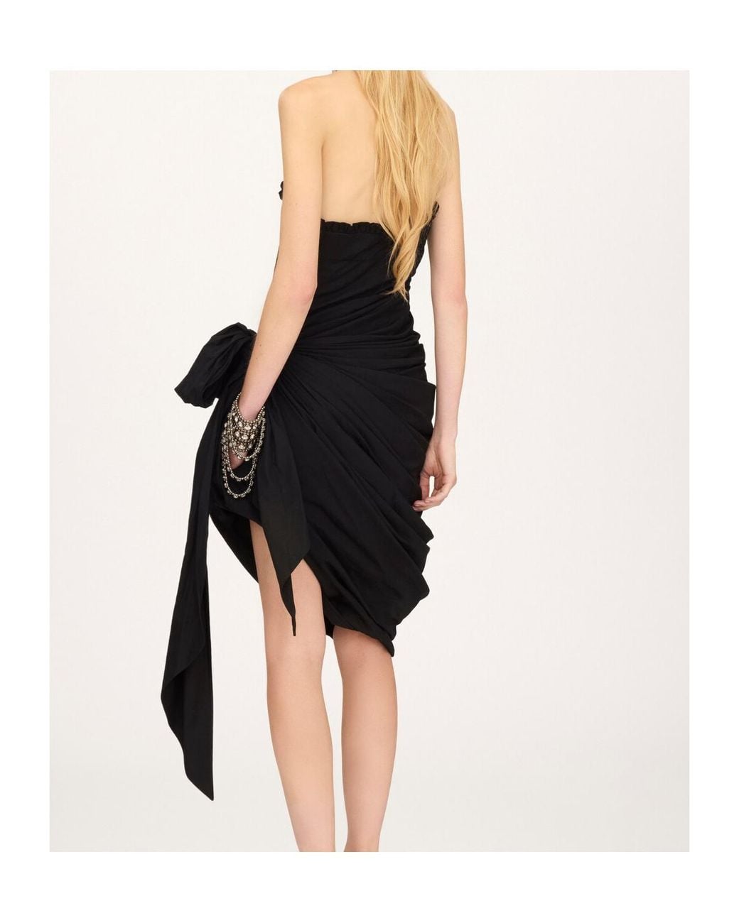Chloé Black Wrapped Halterneck Dress