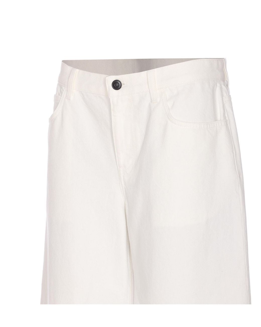 The Row White Eglitta Cotton Jeans