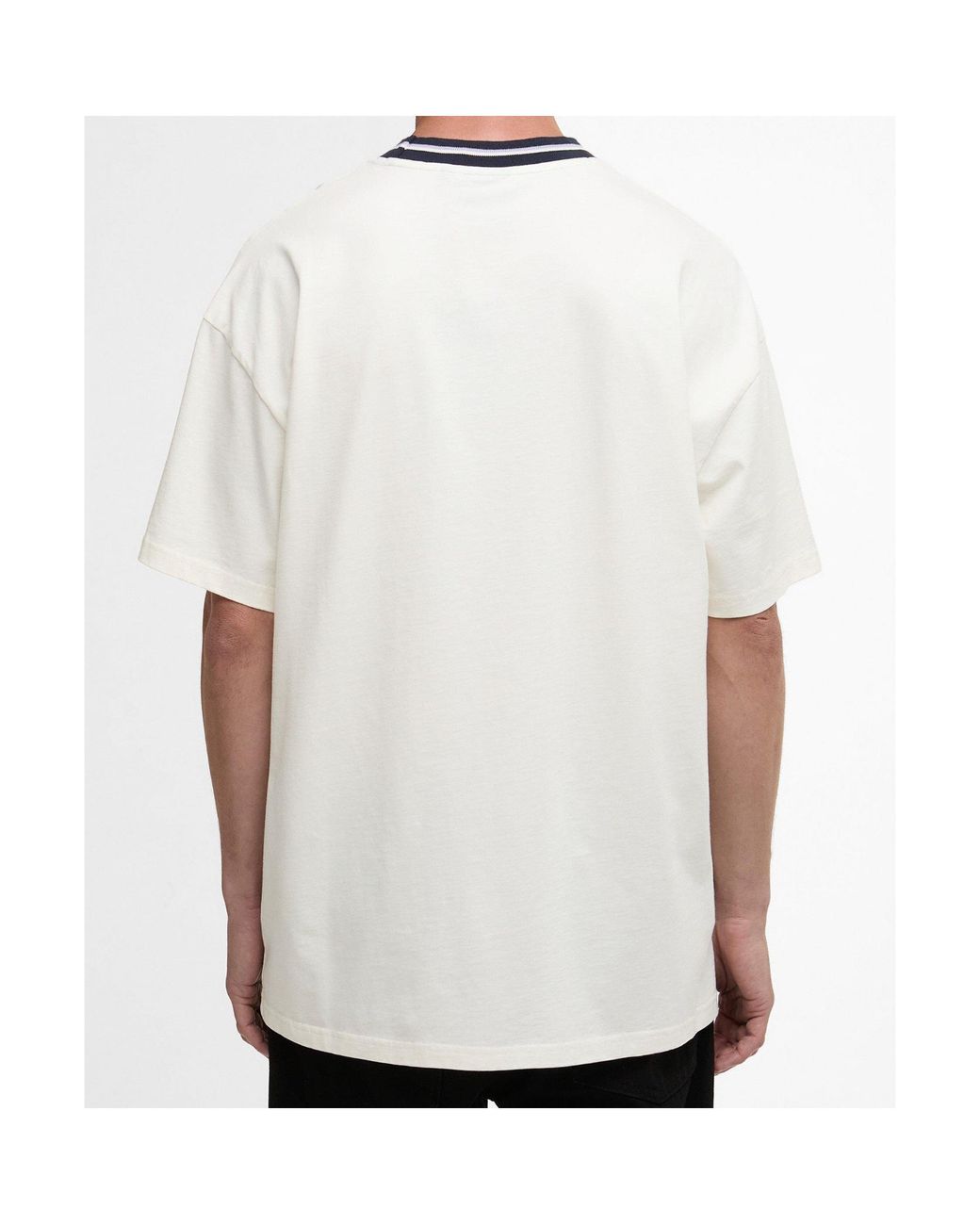 Barbour White Logo Short-Sleeved T-Shirt for men