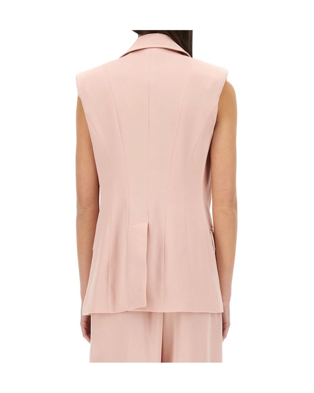 Nina Ricci Pink Double Breasted Vest Jacket