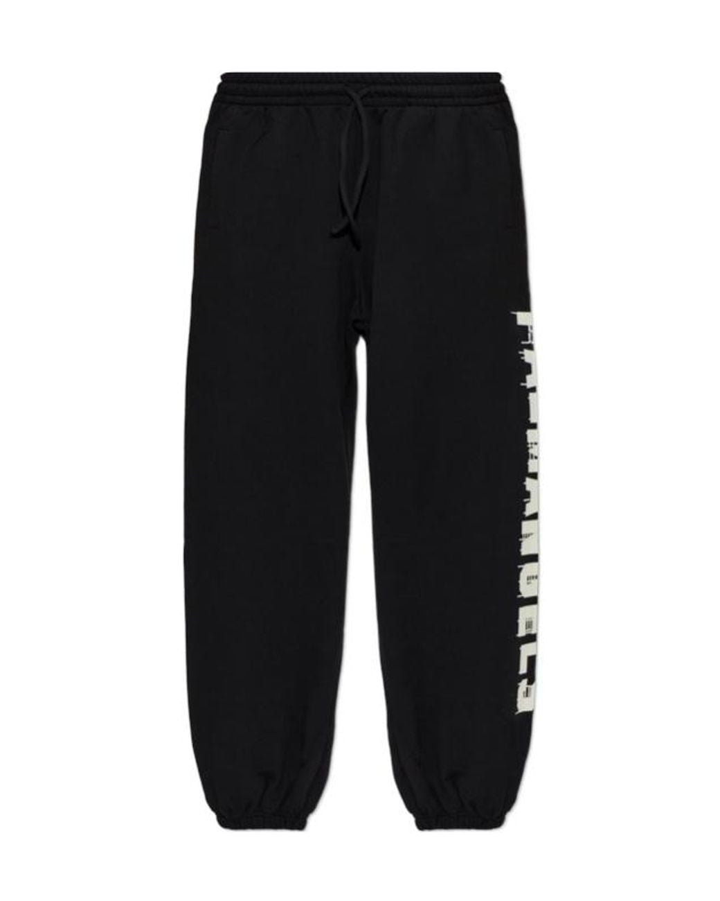 Palm Angels Black Printed Sweatpants for men