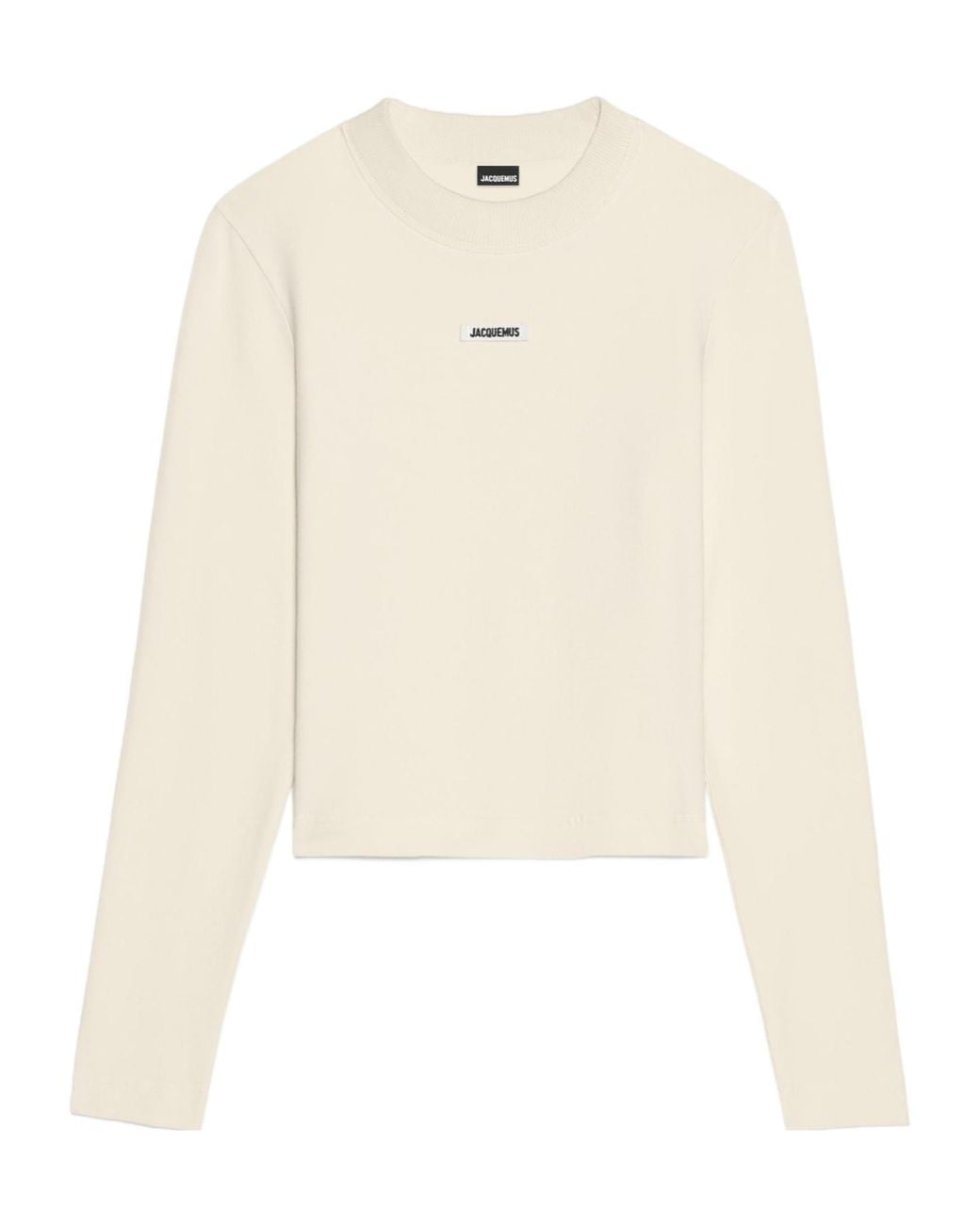Jacquemus Natural Logo Patch Long-Sleeved Top